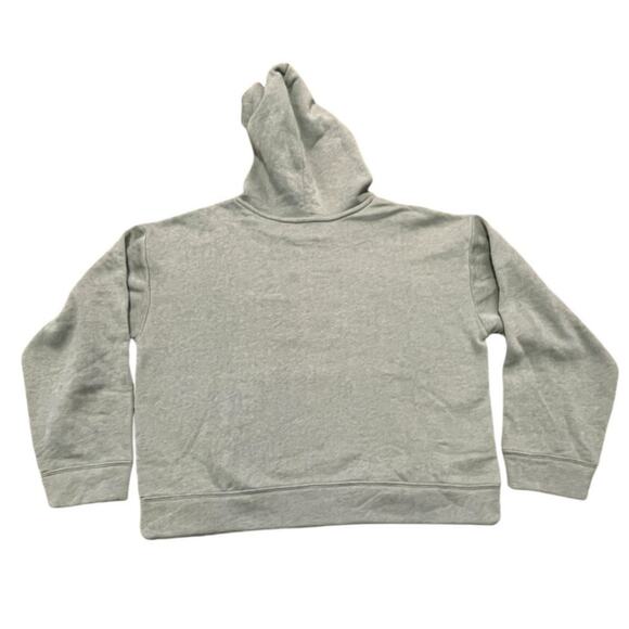 Old Navy Girls Positive Vibes Fleece Heathered Green Hooded Sweatshirt XXL NWT - Picture 3 of 6